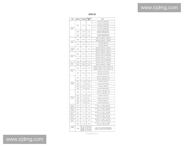 全面解析吉林赛程表及球队未来比赛时间安排与观赛要点深度指南